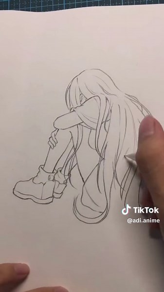 Sad Girl #drawing #drawings #howtodraw #drawinganime #girldrawing #drawingtutorial #foryoupage #fypシ゚viral