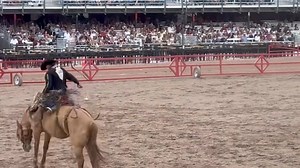 Team Wyoming Saddle Bronco rider Brody Wells spurred for 88.5, placing him second for the day at the Daddy of ‘Em All. He will join fellow Saddle Bronc Rider Brody Cress this weekend in the semi-finals chasing that Cheyenne Frontier Days buckle. | Team Wyoming - The Rodeo Hand