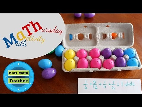 M.a.Th. with Egg Cartons and Fractions! Fun with #math! Kids Math Teacher