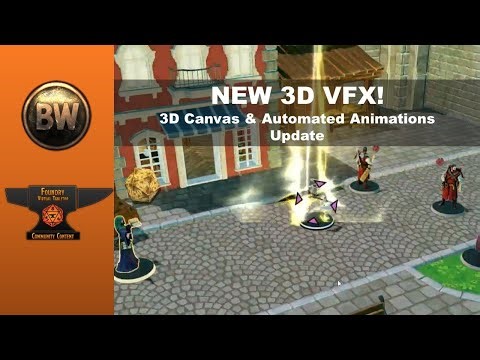 3D Canvas and Automated Animations: Sling Spells, Attacks, and Features with Style and new VFX