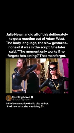 Catwoman's Improv Made Adam West Forget His Job