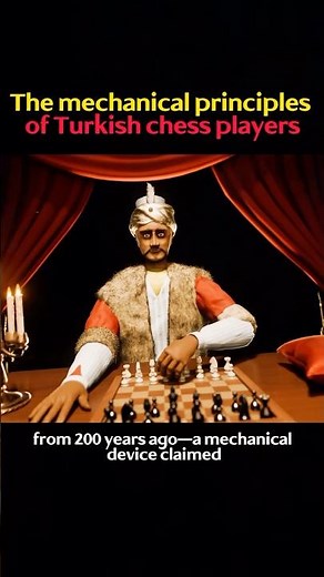 The mechanical principles of Turkish chess players #knowledge #science