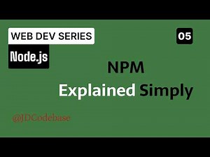 Node.js NPM Tutorial for Beginners | Package.json, Dependencies, npm init Explained