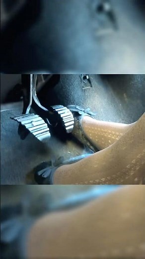 💨Leah Hard Revving and Pedal Pumping in Pantyhose - Full clip in description #pedalpumping #revving