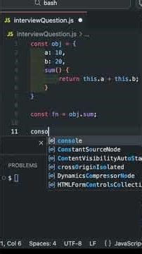 🚀 JavaScript Interview Question 1 | JavaScript bind() in One Minute 🚀