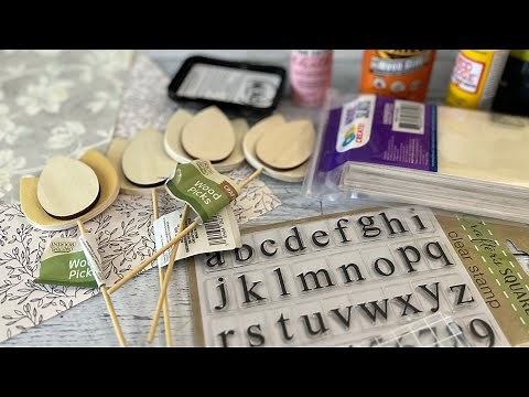 Wooden Flower DIY || Using Dollar Tree Wooden Flowers || Just 1 EASY Craft