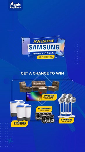38 reactions · 41 shares | Magic Appliance and Samsung Mobile Presents #AwesomeSamsung Mobile Deals // #MagicApplianceXSamsung #MagicAppliance #maGAANdangBuhay #MACares | Magic Appliance | Facebook