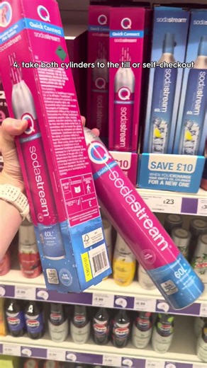this is how you exchange your Sodastream CO2 at Sainsbury’s 🫧
