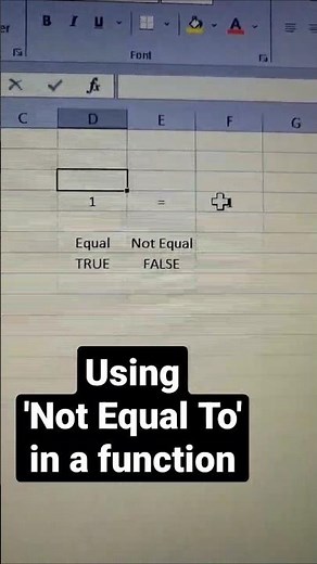 Excel Not Equal To Equation | Fast Excel Tutorial #9