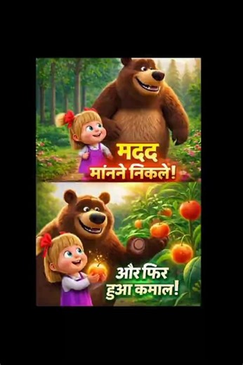 Masha and the bear in Hindi #shorts