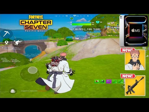 iPad Pro M5 120 FPS Fortnite Mobile Gameplay *Ryomen Sukuna High Kills Solo Win Fortnite Chapter 7*