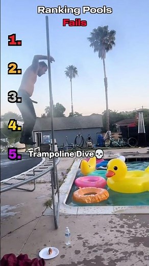 The best 5 swimming pools Fails!! 🤣😂 #short #shorts