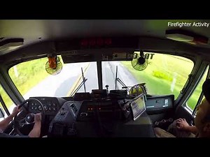 Fire Engine Enrote To Fire