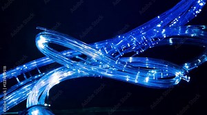Digital data high speed line abstract. Lots of RJ45 UTP Cat6 LAN internet network cable fiber optic and Ethernet cables with computer icons data link connect cloud computing server networking devices