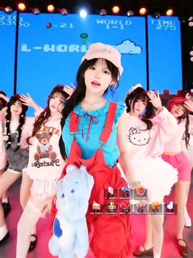 Nay L-World 059 có concept nhà trẻ mario mới nè. Nó nhật bản nó akb48 nó cưng xỉu. Nhưng tôi vẫn nhớ váy lolita công túa lắm. Center là Julia @Chua Lỳ 1 chút ☁️🇻🇳 với cloud dance biểu tượng nhỏ hoa hồng. Đứng bên trái center là nhỏ tóc nâu áo hồng con gấu tên Pastel @pastel de whale 🐳. Ẻm đua icon nhỏ là whale dance biểu tượng mèo đỉnh nha @L-WORLD 059 #lworld059 #pastel🐳 #pastellworld059 #julialworld059 #julia☁️