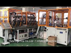 Automatic Tube Return Bend & Braze Ring Install Machine Line