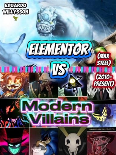 Elementor (Max Steel) vs Villains #vs #battle #edit #fandom #versus #hazbinhotel #versus