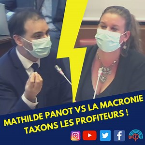 206K views · 5.4K shares | Pour la Macronie, l'indécence c'est de taxer leurs amis riches, les profiteurs de crise. Pour nous, l'indécence c'est de se gaver sur le malheur national. Question de point de vue. | Mathilde Panot | Facebook
