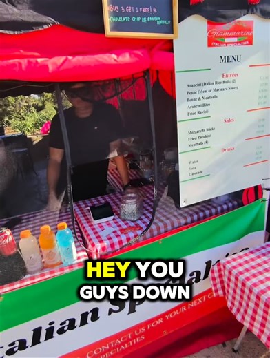 The trade game stays undefeated 😮‍💨 Wings musubi ➡️ arancini homemade mozz sticks 🧀🔥 Festival vendor fam always comes through 🤝✨ thank you @giammarinoitalianspecialties it was 🔥🔥🔥 #FoodTrades #TradeGame #FestivalEats #StreetFood #FoodieFinds | Good Vibes Concessions