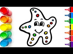 Drawing and Coloring a Cute Starfish | Easy Step by Step Tutorial