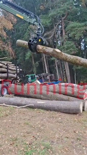 #tractor logging crane TC780 #Forestrycrane #timbercrane #foresttrailer #kran #excavator Grapples