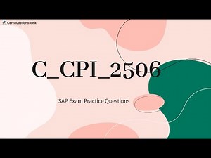 C_CPI_2506 SAP Certified Associate - Integration Developer Exam Practice Questions with Explanations