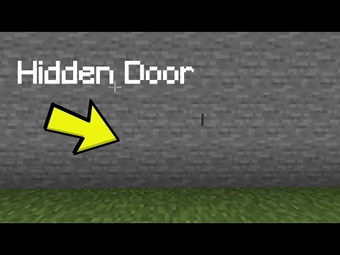 Minecraft Bedrock Flush Piston Door Tutorial | Button Powered