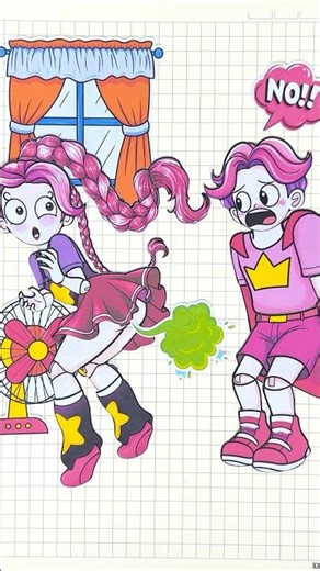 Poppy Playtime 5 - LILY LOVEBRAIDS AND RORY REDCAPE HAVE BIG TROUBLE | Sticker Book DIY #asmr