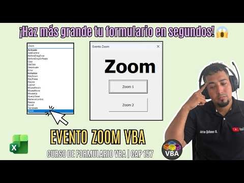 Propiedad Zoom en UserForm VBA Excel: Escala tu Formulario Fácil Cap 157 #sepamosexcelvba #vba