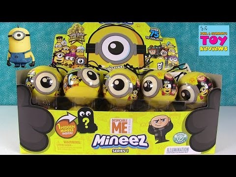 Minions Mineez Despicable Me Squishy Blind Bag Figures Toy Unboxing | PSToyReviews