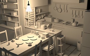 B站最实用的3DMAX厨房效果图教程！看完零基础也能快速上手制作厨房建模