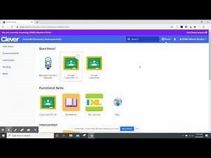 Accessing Google Classroom Lessons using the Clever Portal