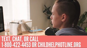 Online predators can be tricky. Look out for suspicious requests, strange messages, unsolicited pictures, and don't give out person information to someone online. For questions, resources, counseling, and more, contact the Childhelp National Child Abuse Hotline at childhelphotline.org or 1-800-4-A-CHILD. | Childhelp