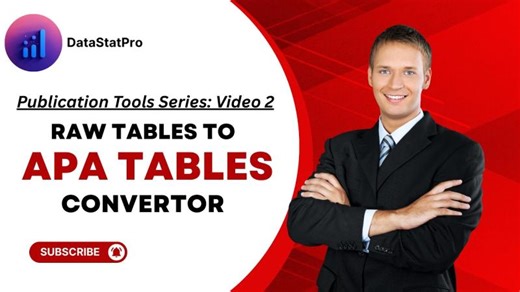 How to Make APA Style Tables from R, Python, Stata, SPSS Output – DataStatPro | Nadeem Shafique Butt
