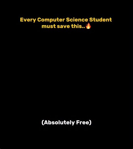 on Instagram: "Every Computer Science Student Must Save This🔥 .. . #free #certifications #forstudents #computersciencestudent #computerscience"