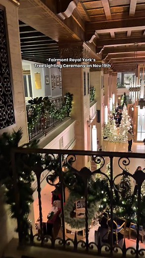 ✨Toronto’s longest-running holiday tradition is back!✨ 📍Fairmont Royal York 🗓️ Tuesday, Nov 19th at 5PM Step inside the grand lobby as it transforms into a dazzling winter wonderland 🎄 Watch thousands of twinkling lights illuminate the majestic tree while live holiday music fills the air. Bring your family, friends, and festive spirit — this magical moment is FREE and open to all, no reservations needed! 💫 NEW this year ➡️ Reserve balcony seats overlooking the tree lighting 🌟 Prices start a