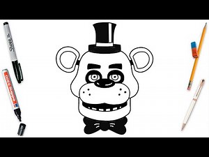 How To Draw Freddy Fazbear Easy Step By Step | Five Nights at Freddy's Art Lesson
