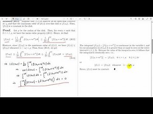 Maximum modulus principle