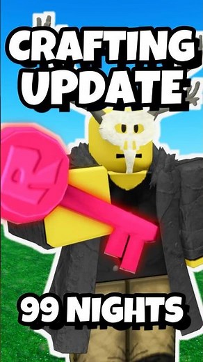 *NEW UPDATE* CRAFTING UPDATE 99 NIGHTS IN THE FOREST, RECYCLER MACHINE #roblox