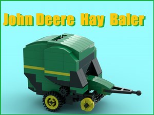 LEGO MOC-227253 John Deere round hay baler (City > Farm 2025)