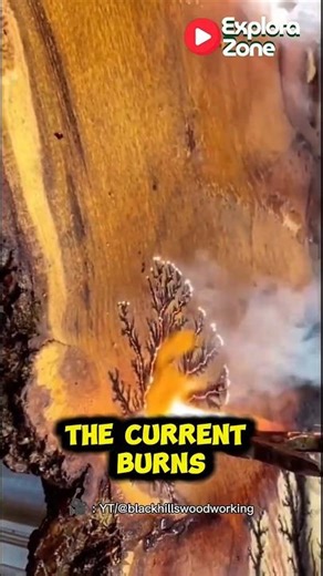 Burning "Lightning" Into Wood