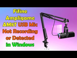 USB Mic Not Working? Fix Fifine Ampligame AM8T Recognition Issues!