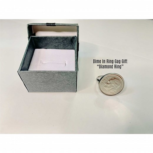 Dime in Ring Gag Gift - Etsy