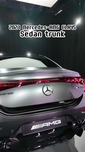 Design over practicality 👍! 2027 Mercedes AMG CLA45 sedan trunk