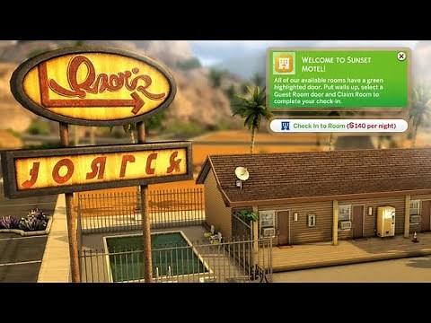 Building A FULLY FUNCTIONAL Motel In The Sims 4 ☀️🌴