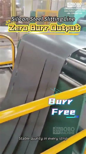 How Silicon Steel Sheets Are Slit for Transformer Core Production #Shorts