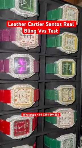 “Bust Down Cartier Santos in the UK/US – Full Iced Out Luxury!”