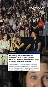 Katy Perry Passionately Kisses Shirtless Justin Trudeau Pop icon Katy Perry and Canadian Prime Minister Justin Trudeau were spotted sharing a kiss aboard her California yacht, appearing to confirm the long-rumored chemistry between the two. #KatyPerry #JustinTrudeau #CelebrityRomance | MEAWW Entertainment