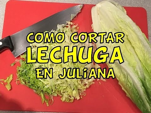 Cómo cortar lechuga en juliana | Dos Salsas