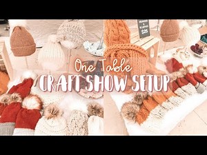 Craft Show Setup W/ One Table